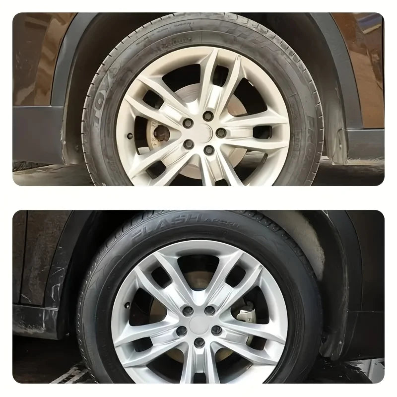 Tire Shine & Plastic Repair Paste - Removes Scratches/Oxid, Restores Shine for Tires/Trim with UV Protect, 5-Min Fix