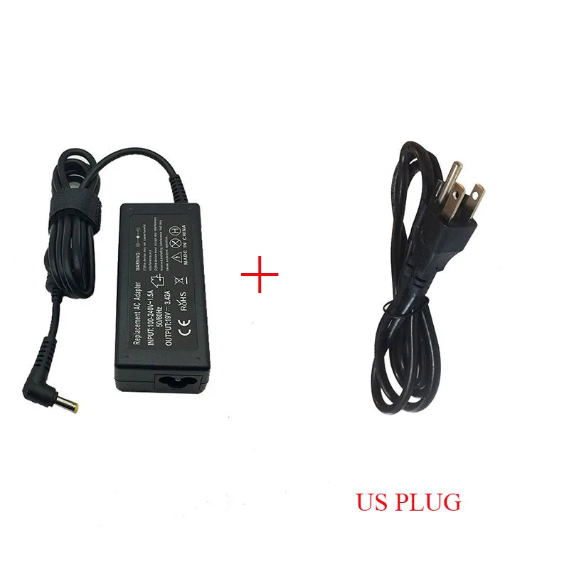 19V 3.42A 65W 5.5*1.7Mm AC Laptop Charger Adapter for Aspire 5315 5630 5735 5920 5535 5738 6920 6530G 7739Z Power Supply