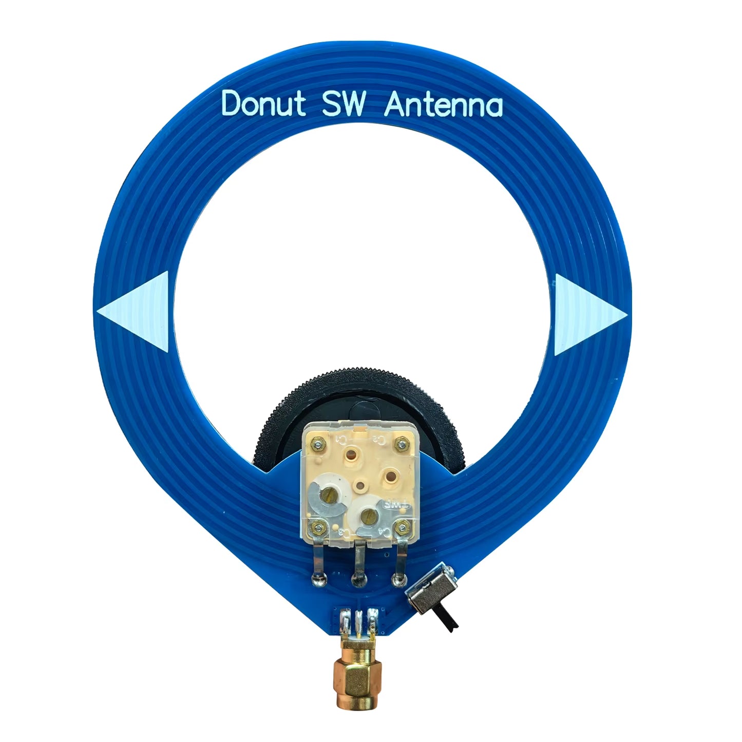 Circle Antenna, Donut Shape MW/SW Loop Antenna, Frequency Range 4Mhz-24Mhz / 500Khz-2000Khz for RT-860 UV-88 CB/HF/SSB