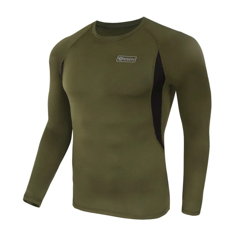 Winter Top Quality New Thermal Underwear Men Underwear Sets Compression Fleece Sweat Quick Drying Thermo Underwear Men Clothing