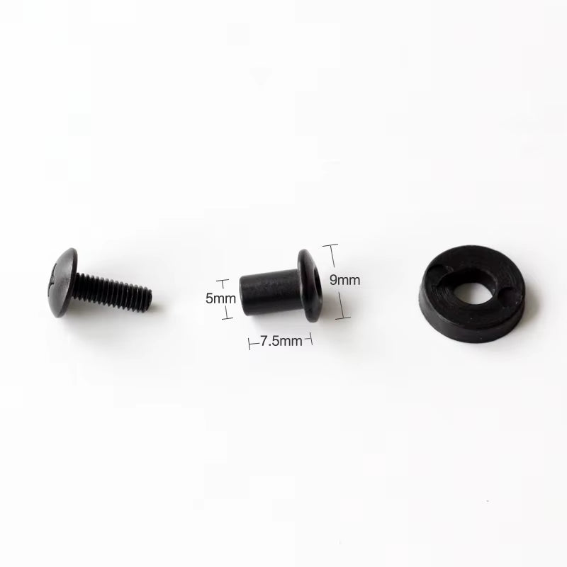100Pcs Belt Attachments Clips Screw Set Chicago Screw Comes with Washer for DIY Kydex Sheath Holster Hand Tool Parts