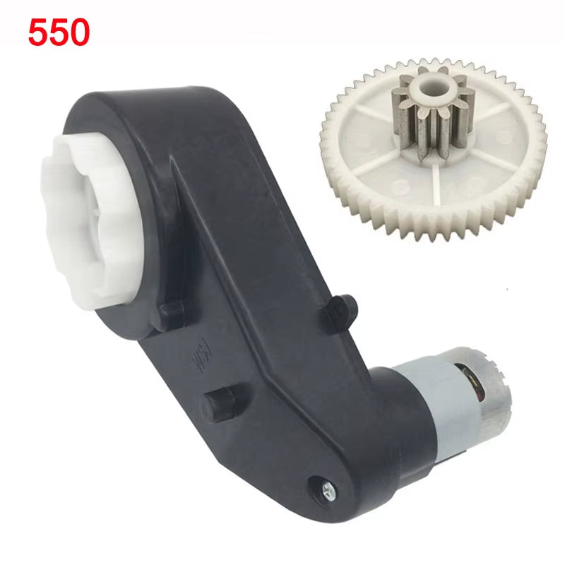 Children'S Electric Car Gearbox with 12V and 6V DC Motor,Kid'S Car Engine 550 and 390, High Speed Motor for Remote Control Car