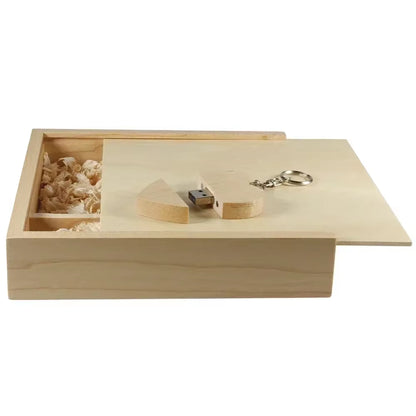USB 2.0 Flash Drives Photography Wooden Photo Album Box Pen Drive Free Logo 16GB 32GB 64GB 128GB Creative Gift USB Stick