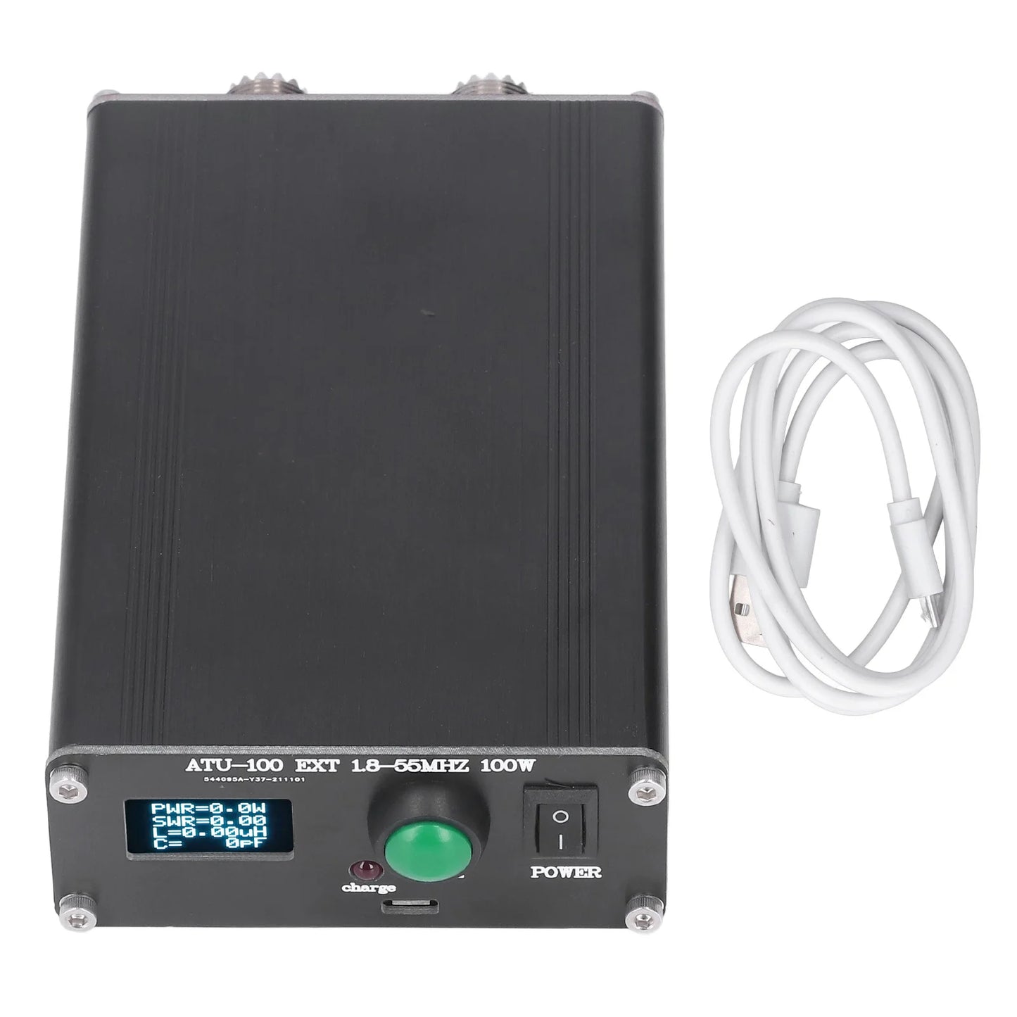 ATU‑100 Antenna Tuner Mini Automatic for Radio Equipment 1.8~55Mhz 0.96IN with Housing