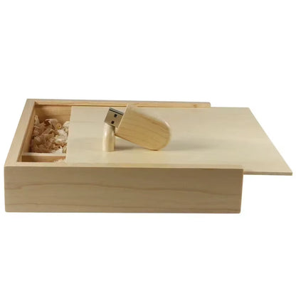 USB 2.0 Flash Drives Photography Wooden Photo Album Box Pen Drive Free Logo 16GB 32GB 64GB 128GB Creative Gift USB Stick