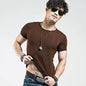 2025  Brand New Men T Shirt 10 Colors Fitness Mens T-Shirts V Neck Man T-Shirt for Male Clothing Tshirts S-5XL Tops Tees