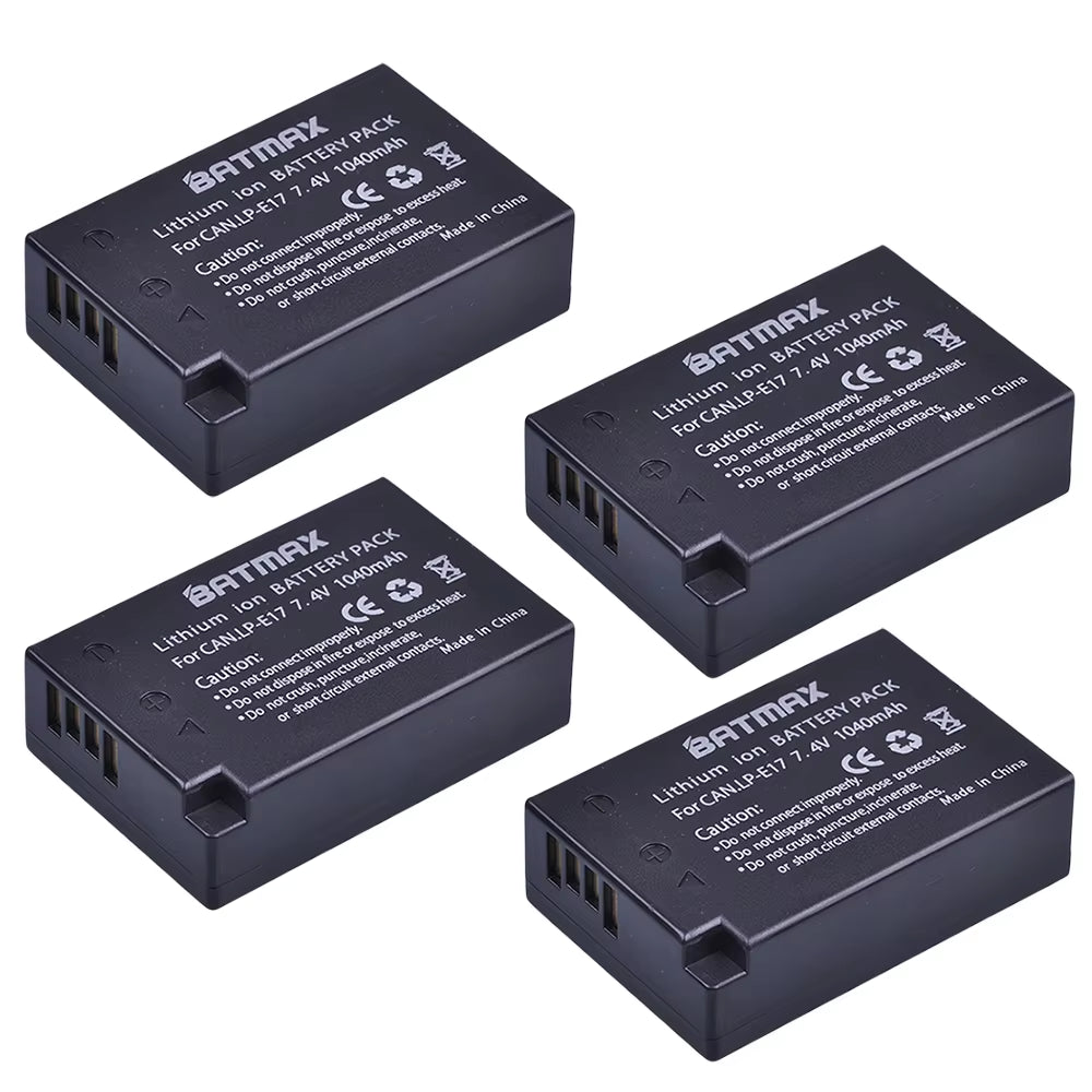 1040Mah LP-E17 LP E17 Camera Battery + LCD Dual USB Charger for Canon EOS M3 M5 M6 750D 760D T6I T6S 800D 8000D Kiss X8I
