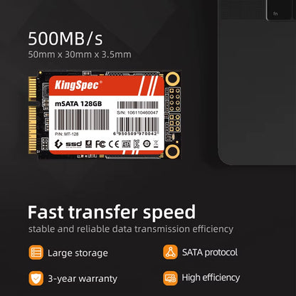 Msata SSD 128Gb 256Gb 512GB Msata SSD 1TB 2TB HDD for Desktop 3X5Cm Internal Solid State Hard Drive for Hp Laptop