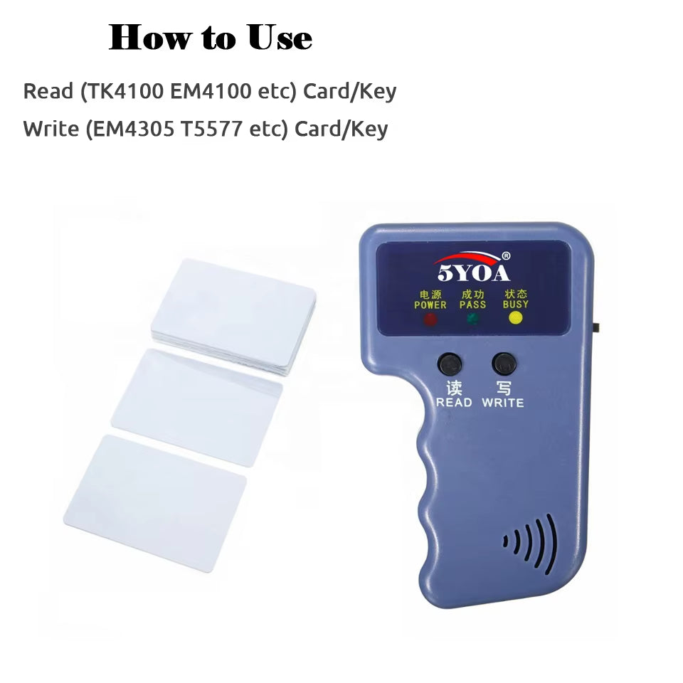 EM4305 T5577 Copy Rewritable Writable Rewrite EM ID Keyfobs RFID Tag Key Ring Card 125KHZ Proximity Token Access Duplicate