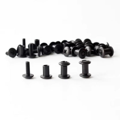 100Pcs Belt Attachments Clips Screw Set Chicago Screw Comes with Washer for DIY Kydex Sheath Holster Hand Tool Parts