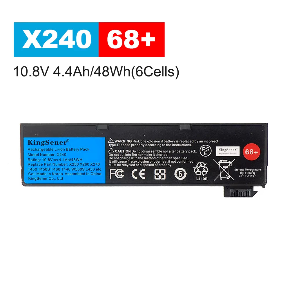 Kingsener Laptop Battery for  Thinkpad X240 T440S T440 X250 X260 X270 T450S T460 T450 T450S T550 T560 45N1126 45N1127