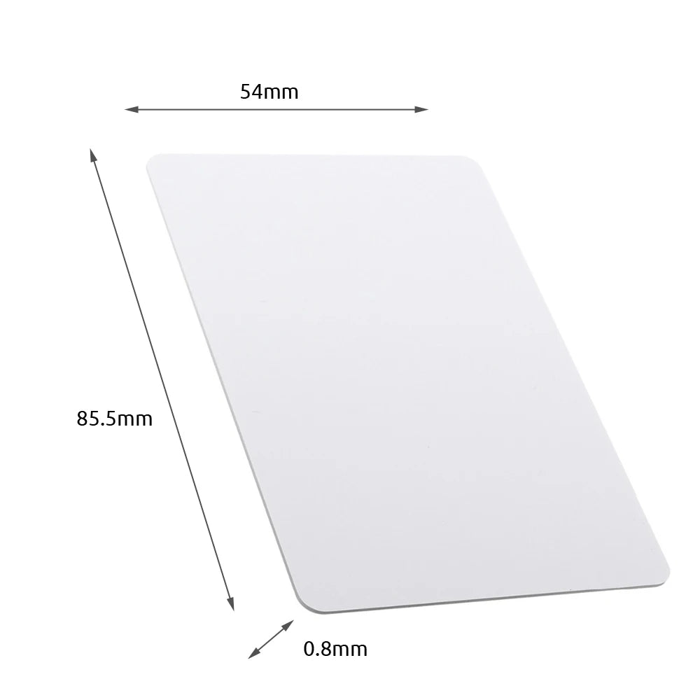 10Pcs/Lot RFID Card 13.56Mhz IC Cards MF S50 Classic 1K M1 Proximity Smart 0.8Mm for Access Control System ISO14443A