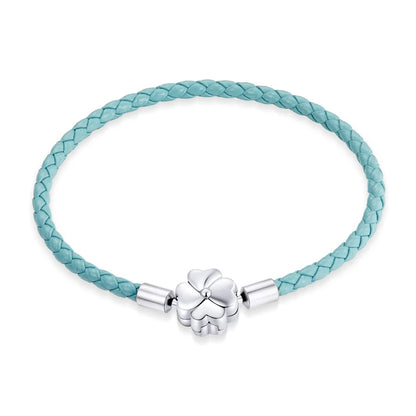 925 Sterling Silver Bracelet – Barrel Snap Clasp, Cubic Zirconia, Bangle Bracelet, Chain Bracelet, Charm, Sizes 17–21