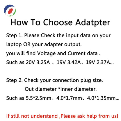 20V 3.25A 65W 4.0*1.7Mm AC Laptop Charger  Ideapad 330S 320 100-15 B50-10 YOGA 710 510-14ISK Redmibook 14 13 Adapter