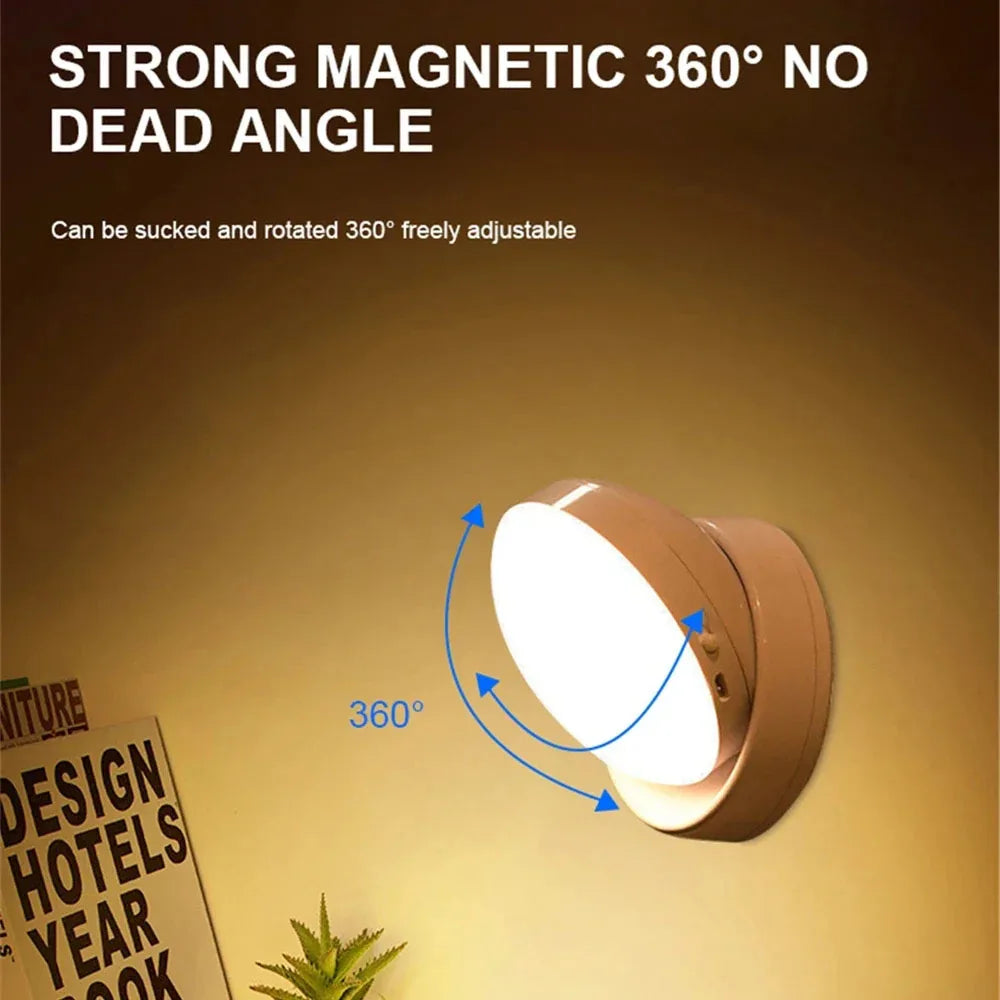LED Night Light USB Charging Intelligent Human Induction for Bedside Cabinet Home Wardrobe Lighting Motion Sensor Light Led Lamp