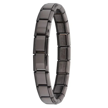 New Women'S Jewelry 9Mm Width Itanlian Elastic Charm Bracelet Fashion Stainless Steel Bangle ST-