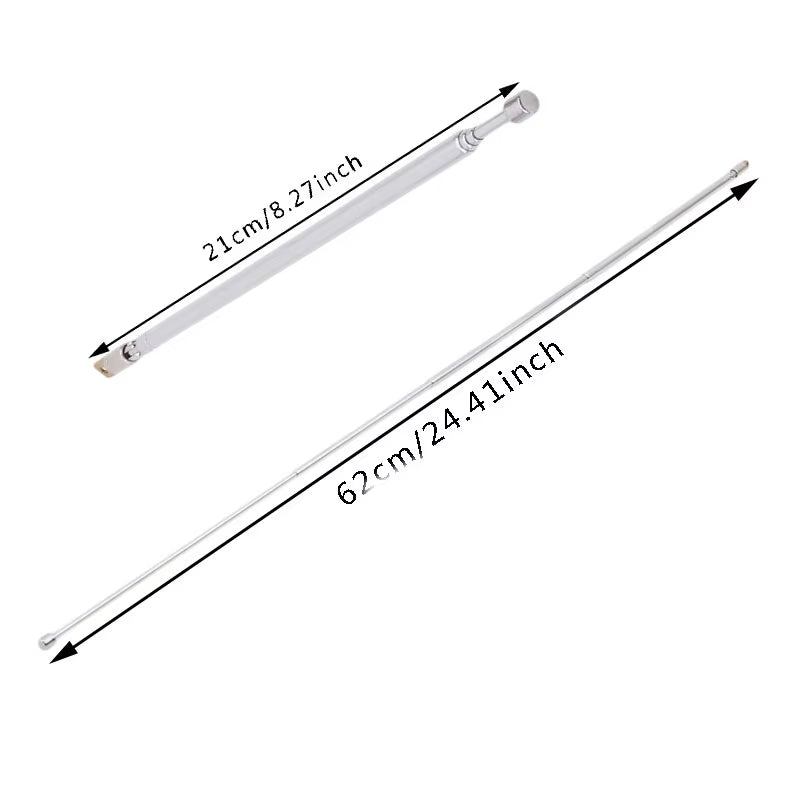 Antenna Radio Portable 4 Sections TV Antenna Telescopic Rotatable Antenna Aerial for Radio TV Antenna Rod Telescopic Antenna NEW