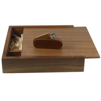 USB 2.0 Flash Drives Photography Wooden Photo Album Box Pen Drive Free Logo 16GB 32GB 64GB 128GB Creative Gift USB Stick