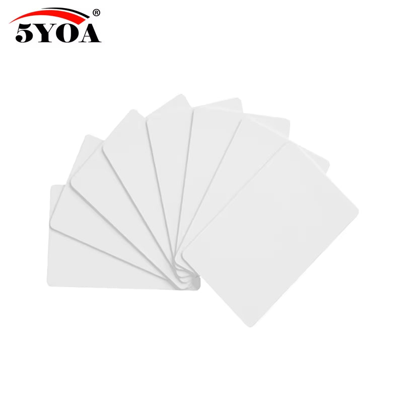 10Pcs/Lot RFID Card 13.56Mhz IC Cards MF S50 Classic 1K M1 Proximity Smart 0.8Mm for Access Control System ISO14443A