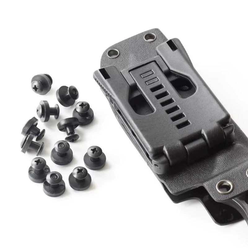 24Pcs Belt Attachments Clips Holster Belt Loops Screw Set Chicago Screw Comes with Washer for DIY Kydex Sheath Hand Tool Parts