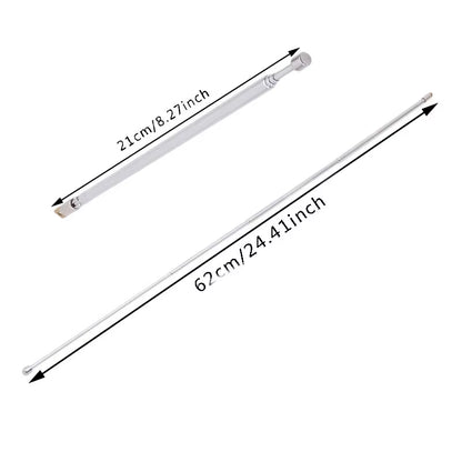 Antenna Radio Portable 4 Sections TV Antenna Telescopic Rotatable Antenna Aerial for Radio TV Antenna Rod Telescopic Antenna