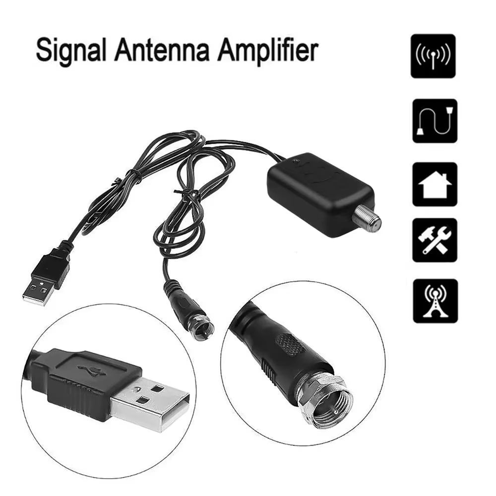 1 Pcs Digital TV Antenna Amplifier Signal Enhancer 4K UHD High-Definition TV Antenna Signal Receiver TV Antenna Signal Enhancer