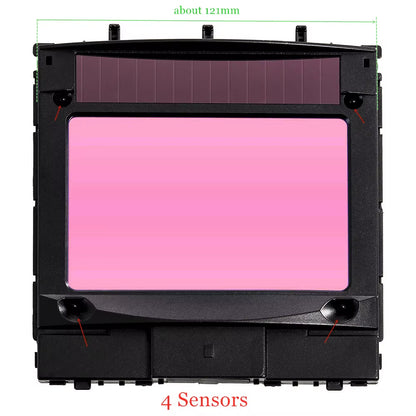 Professional Welding Helmet 100*65Mm 1111 4 Sensors Grinding DIN 3/4-13 MMA MIG TIG EN379 Solar Auto Darkening Welding Mask