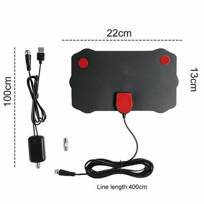 Antenna TV Digital Antena HDTV 4K Interior Indoor Signal High Range Amplified Booster Satellite Receiver Mini 5000 Miles Aerial