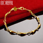 925 Sterling Silver Water Drop Bracelet Luxury Brand Women Bracelet Silver Bracelet Jewelry Christmas Gift